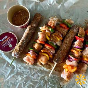 Souvlaki with Sparozashep herbs