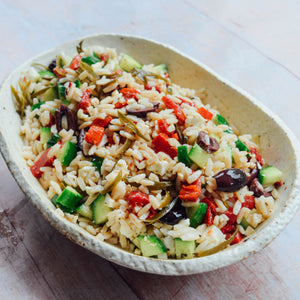 Greek Orzo salad from Zelos Greek Artisan