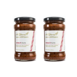 Elli & Manos Greek Flavor Bursts - Tomato & Thyme, 2 pack combo