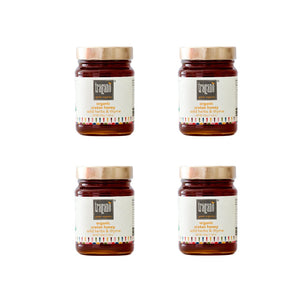 Tragano Greek Organics organic cretan honey from Greece, 4 pack combo