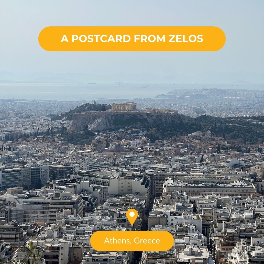Greek postcard Athens guide