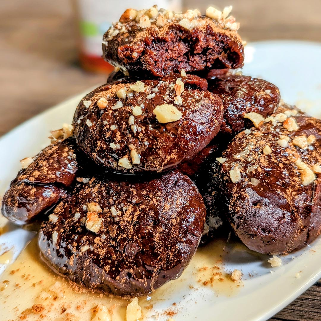 Chocolate covered melomakarona, Greek Christmas cookies