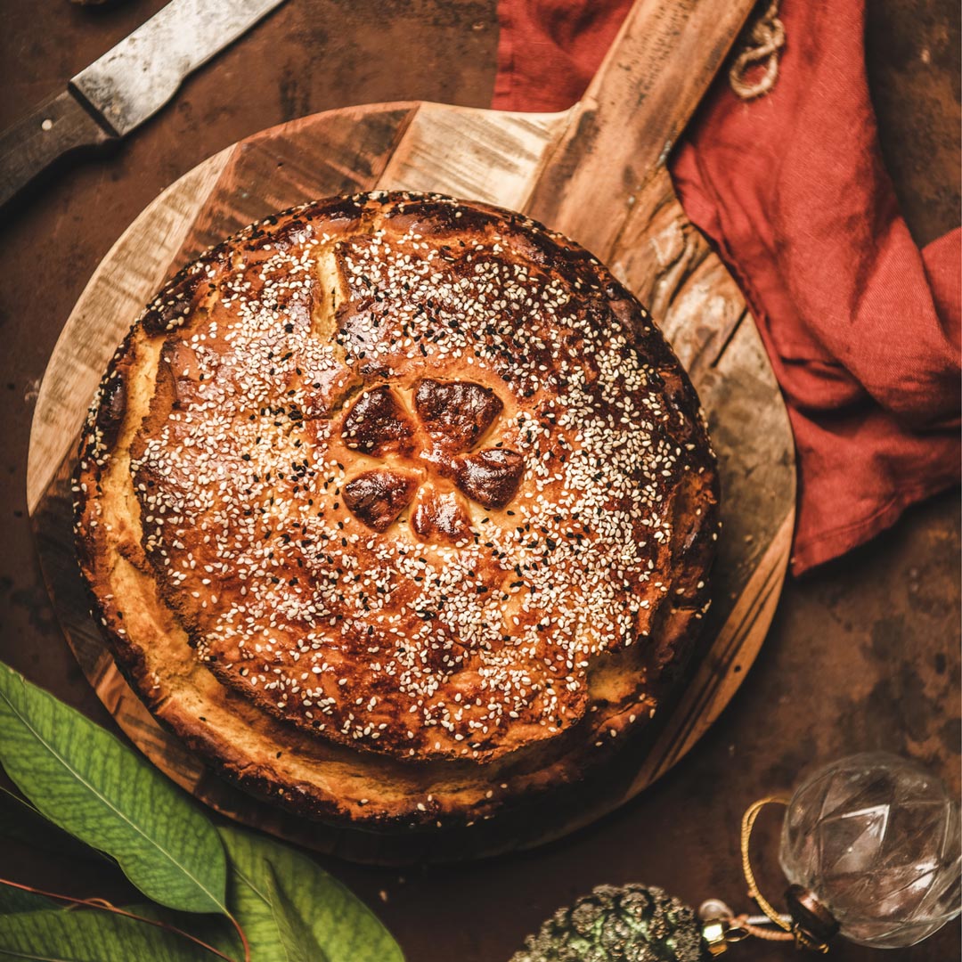 Vasilopita - Greek New Year's Sweet Bread