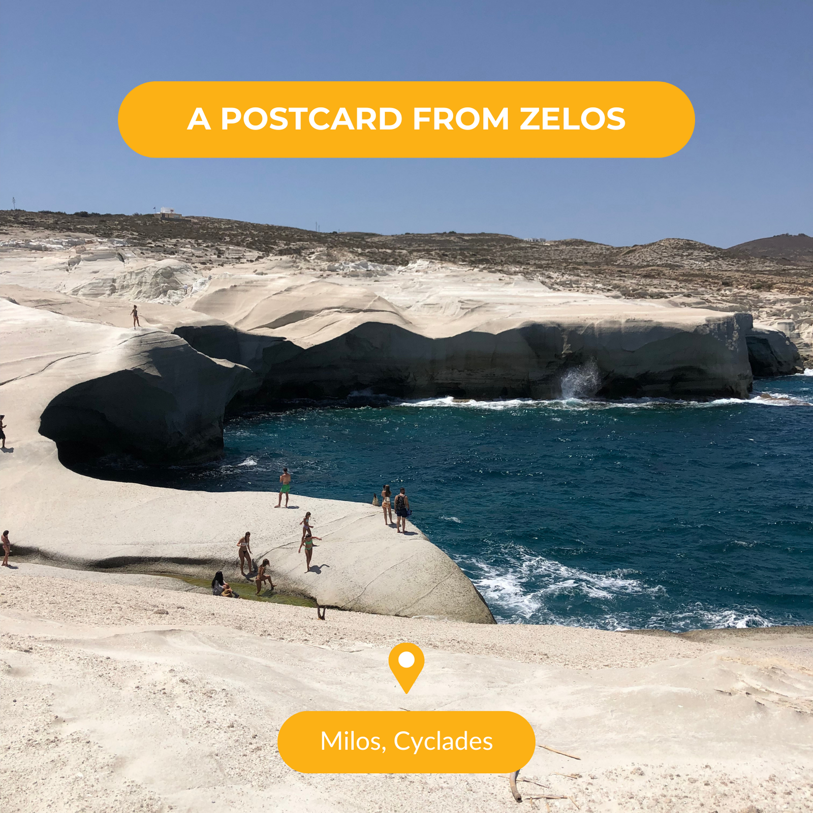 Milos Sarakiniko beach