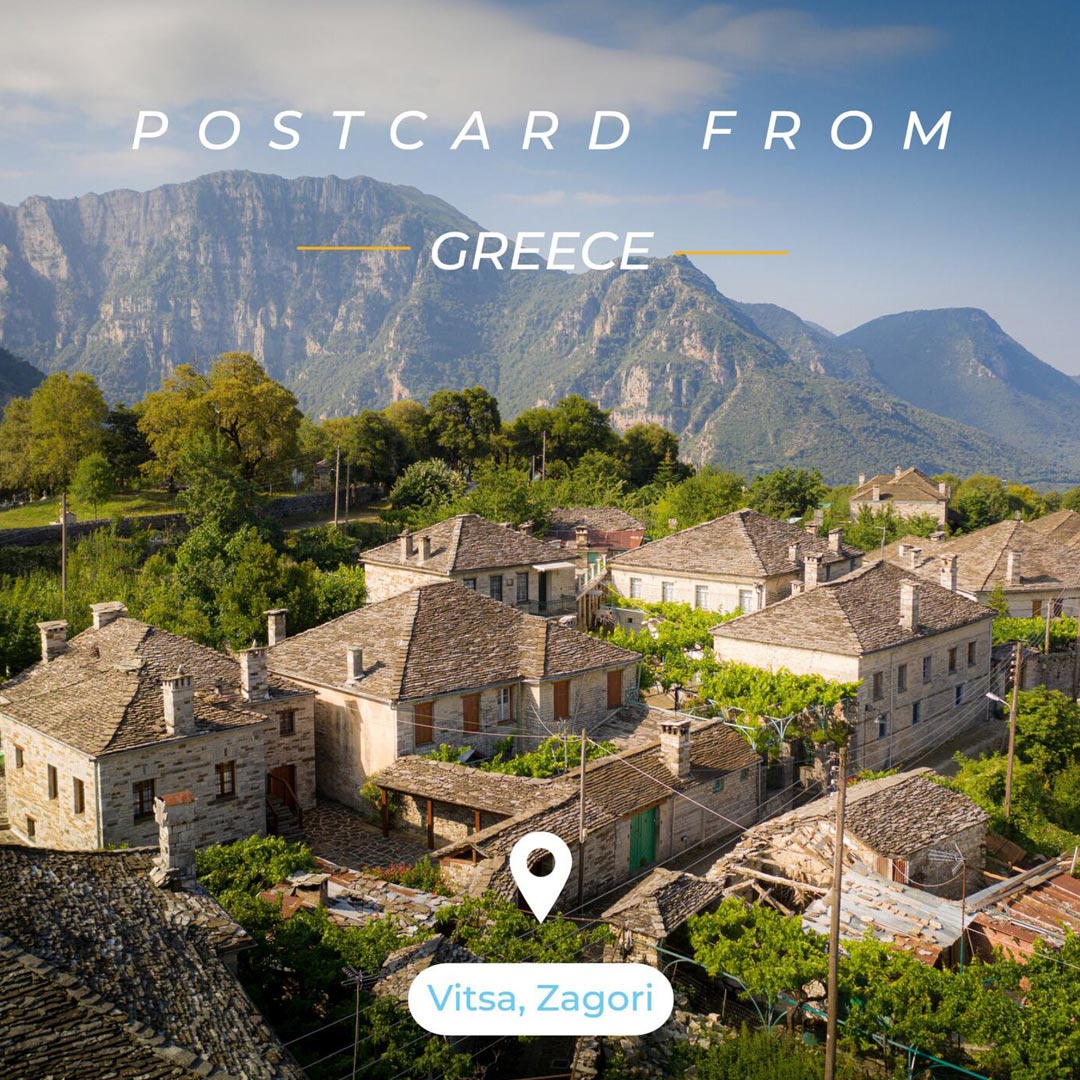 Zelos Greek Artisan visiting Vitsa in Zagori Greek  mountain destination