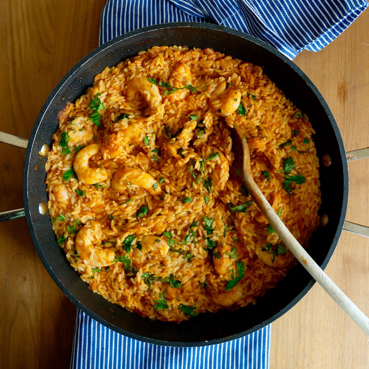 Easy Stovetop Shrimp Youvetsi