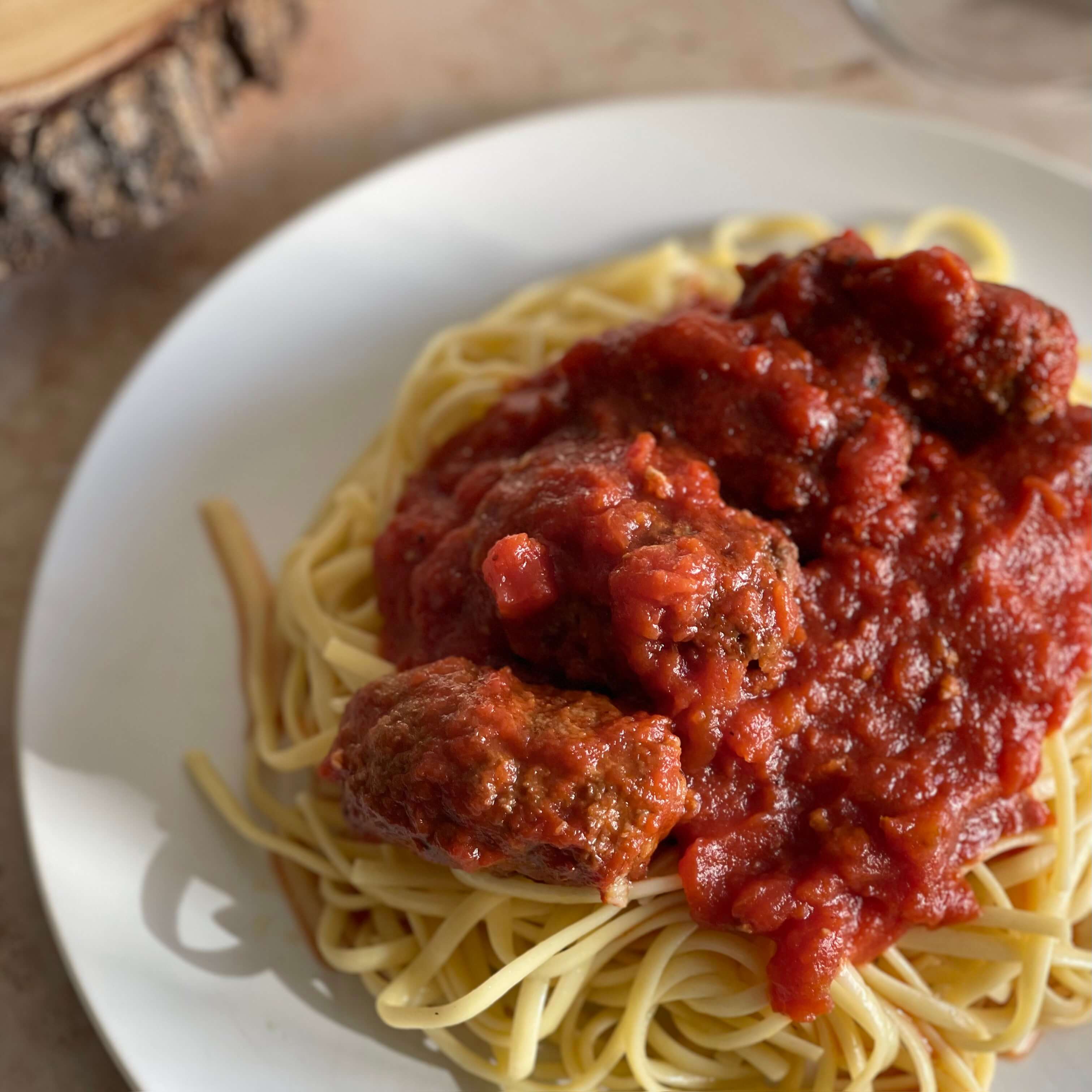 Vegan Soutzoukakia Greek PlantBased Baked Meatballs in Tomato Sauce