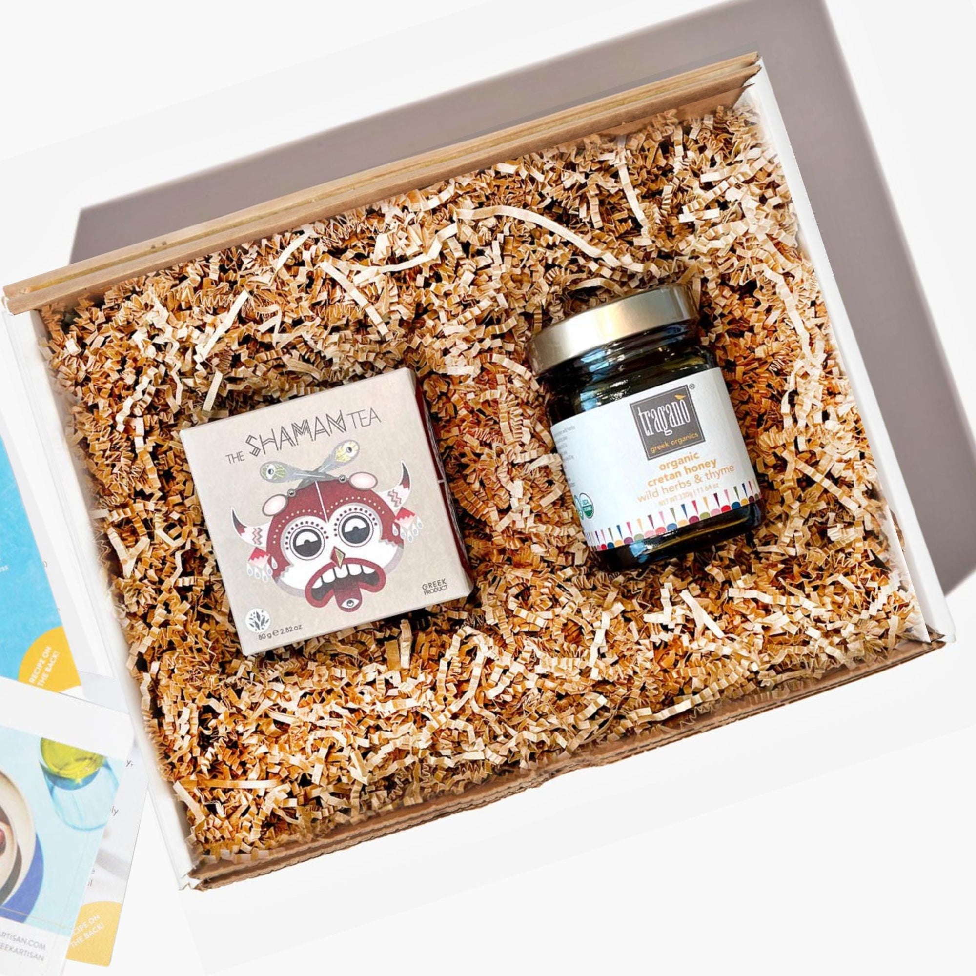 Chai Latte & Raw Honey Gift Basket | 2 Items