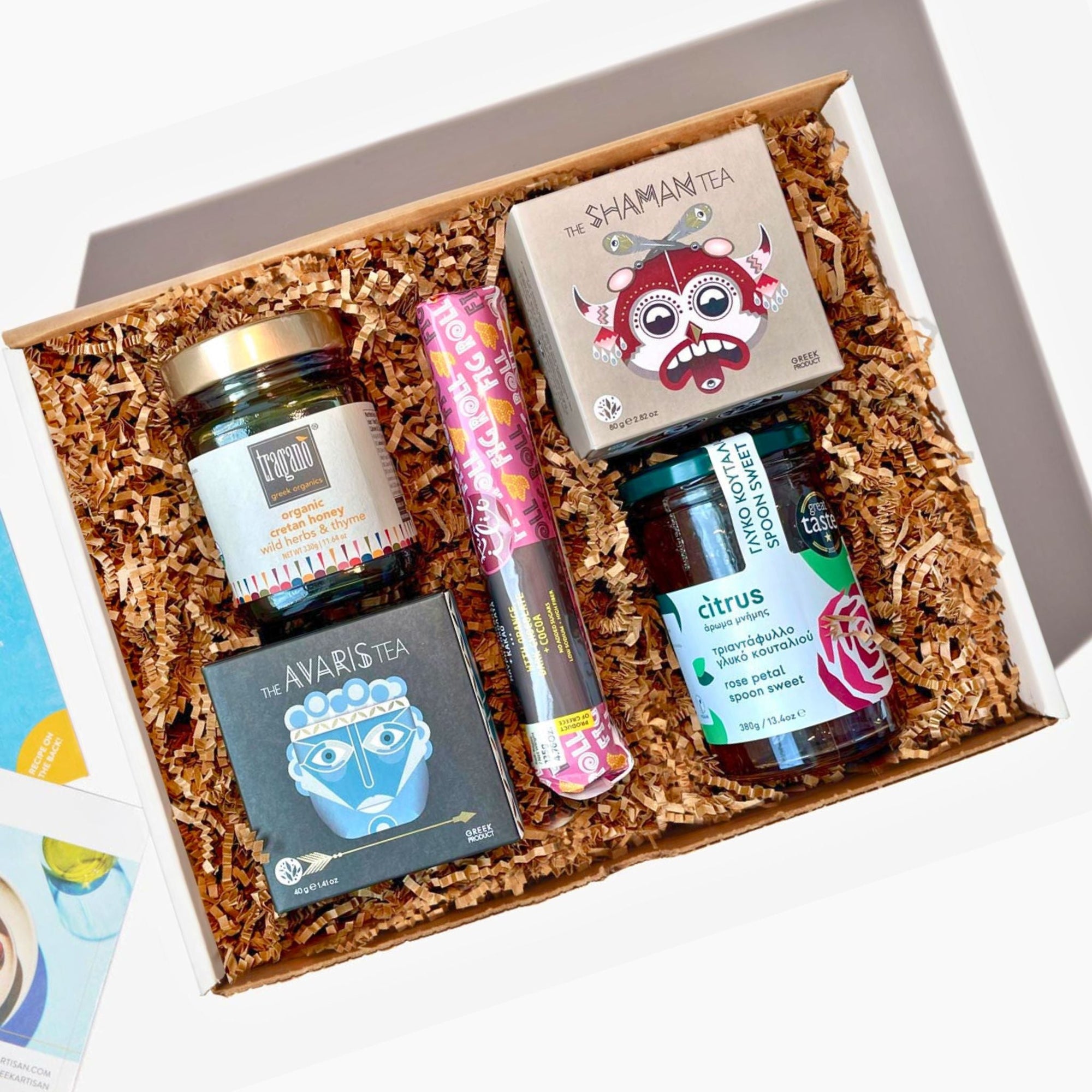High Tea Gift Basket: Loose Teas, Honey & Sweet Treats | 5 Items