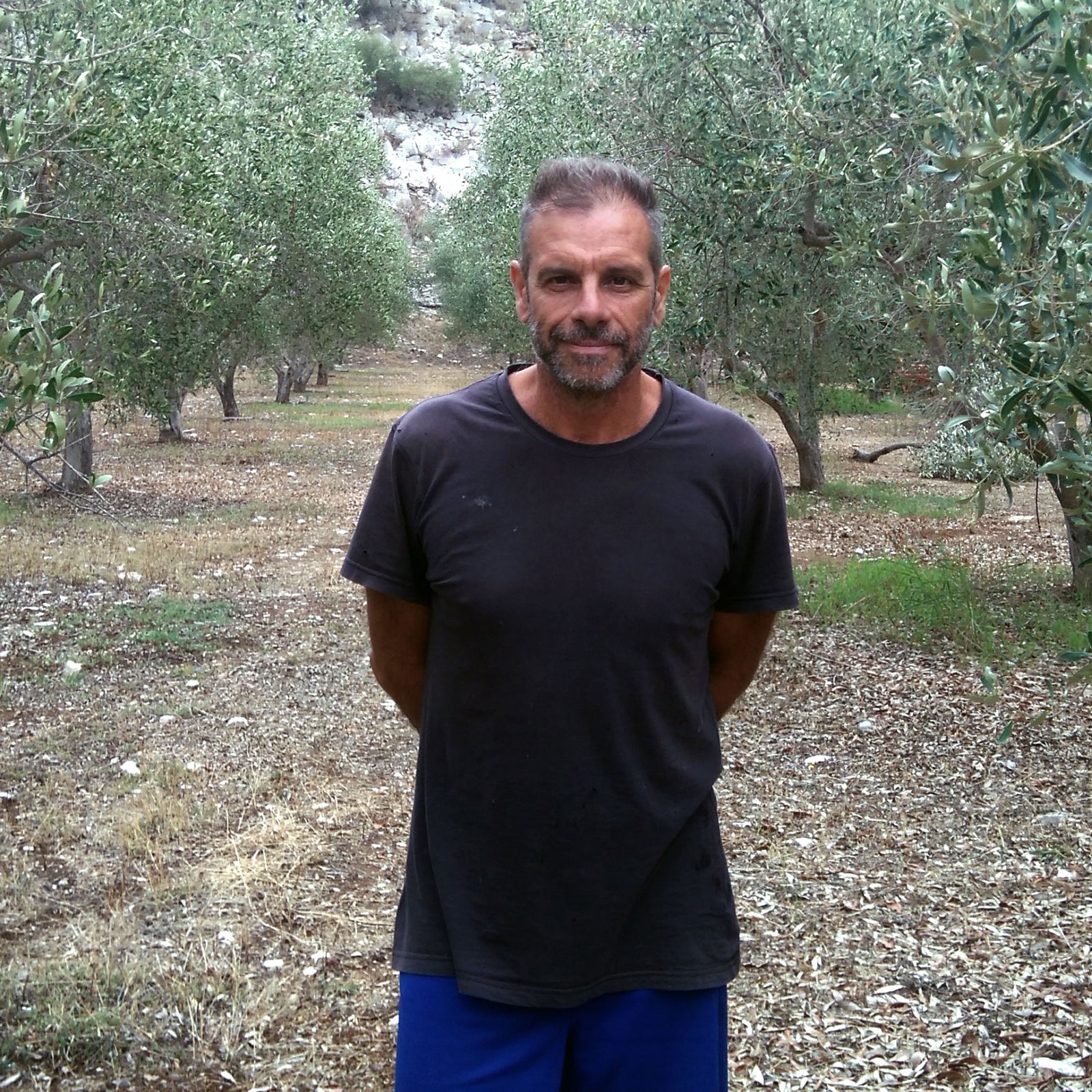 Denis Mikelatos Kalamata olive farmer for Tragano Greek Organics