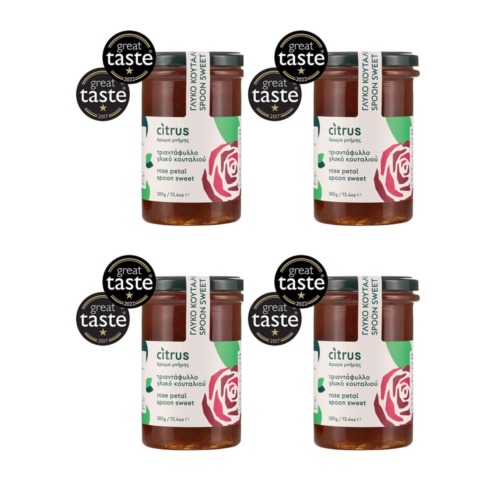 Rose Petal Spoon Sweet handmade by Citrus, 4 pack