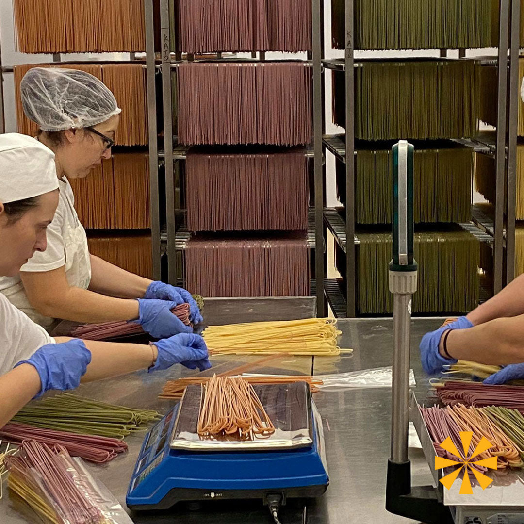Agrozimi spelt spaghetti handpacked in Greece