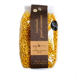Agrozimi Handmade Pearl Couscous. All-Natural Traditional Greek Pasta.