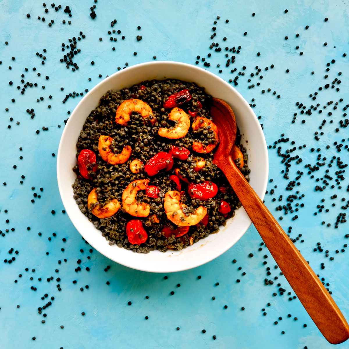 Agrozimi Handmade Squid Ink Pearl Couscous. All Natural Greek Pasta.