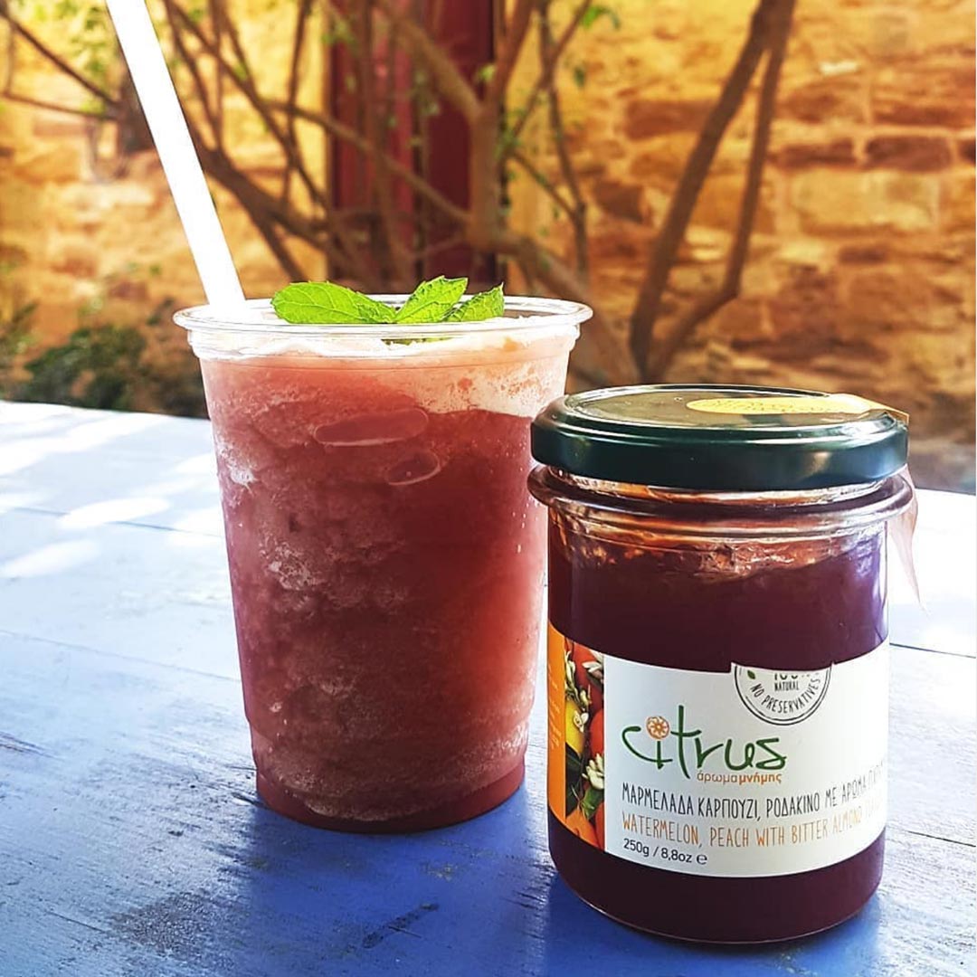 Citrus Handmade Peach Marmalade with Watermelon & Bitter Almond Flavor