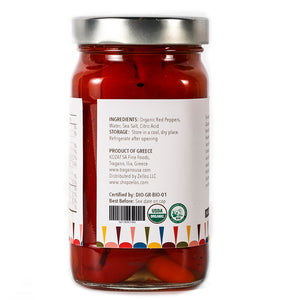 Tragano Greek Organics - Premium Organic Greek Roasted Capia Peppers 