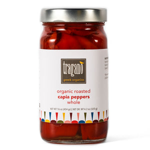 Tragano Greek Organics - Premium Organic Greek Roasted Capia Peppers 