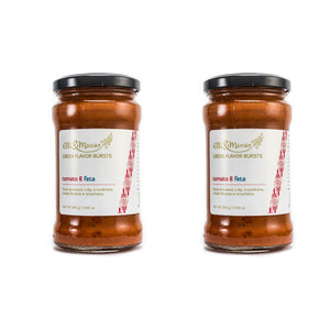 Elli & Manos Greek Flavor Bursts - Tomato & Feta all natural sauce, 2 pack combo