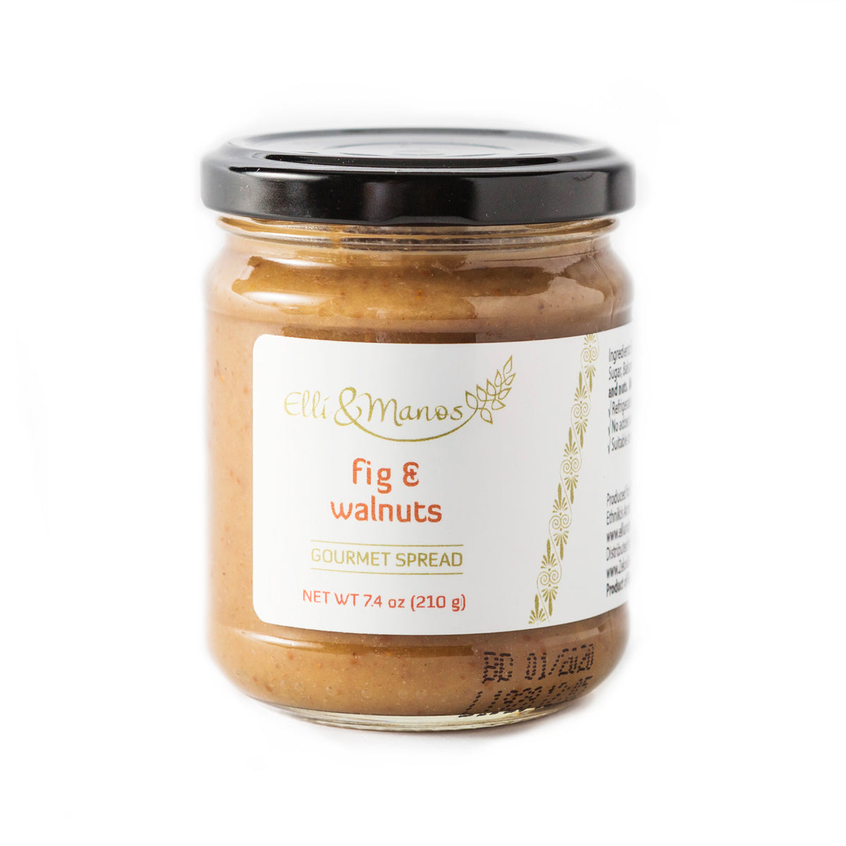 Elli & Manos Fig & Walnuts Gourmet Spread. All-natural & Artisanal.