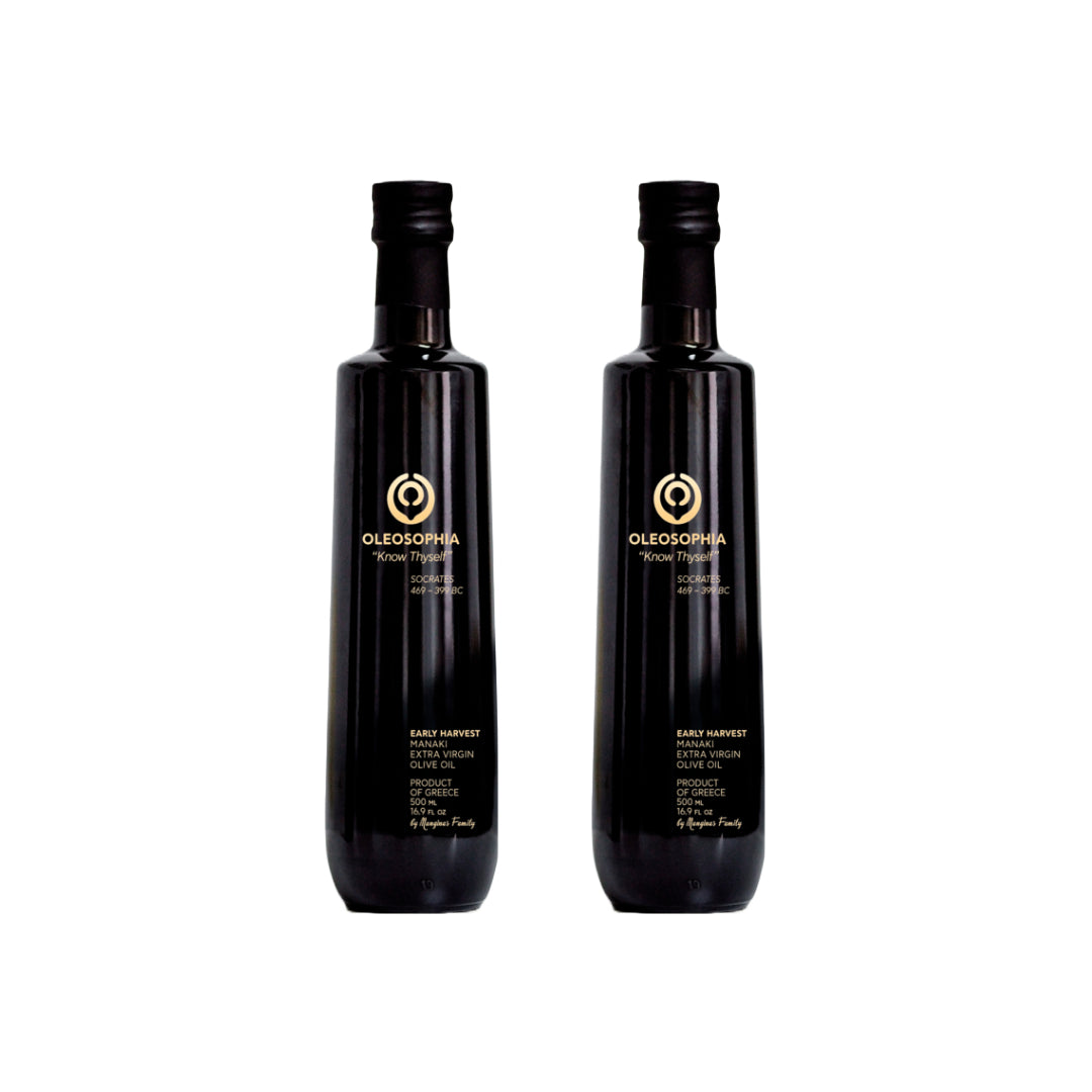 Extra Virgin Olive Oil, Early Harvest Manaki Monovarietal, from Oleosophia